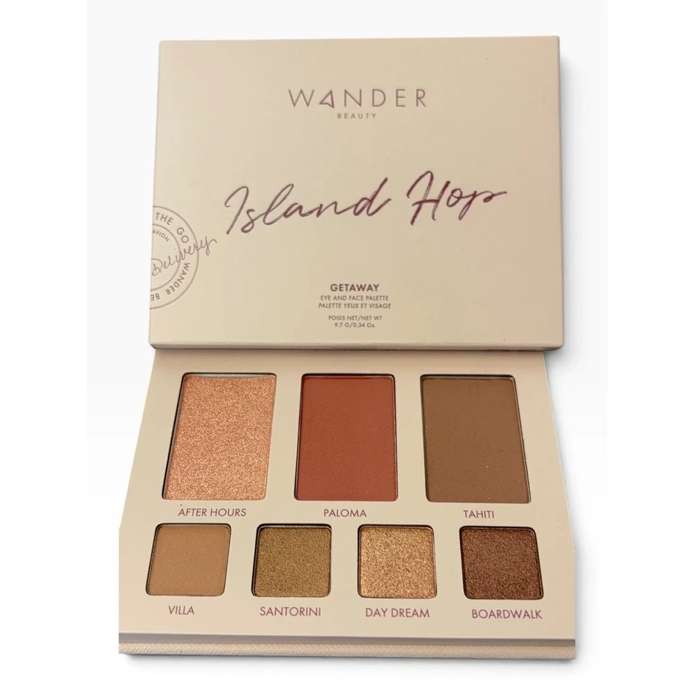 Wander Beauty Island Hop Getaway Eye and Face Palette Eyeshadow Blush Bronzer